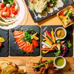 【女性限定】豪華前菜階段盛り×チーズ×デザート盛り合わせ　2時間飲み放題付き3599円(税込)！