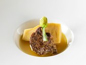 『竹の子とフォアグラのソテー』などの季節のフォアグラ料理