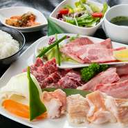黒タン塩、カルビ、赤身ハラミ、ホルモン　※毎日20名様限定　※通常3000円のところ1750円