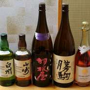 大将が選び抜いた富山の地酒が豊富に揃っています。季節ごとにラインナップが変わる限定酒・特選酒もオススメ。どんな銘柄がよいのか迷ってしまったら、スタッフへ気軽に相談を。