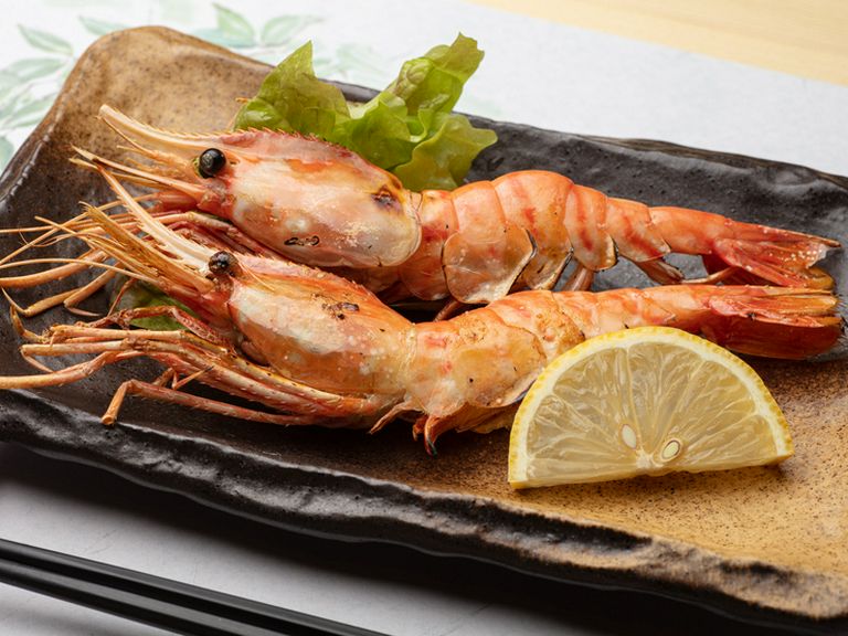 ボタン海老塩焼き