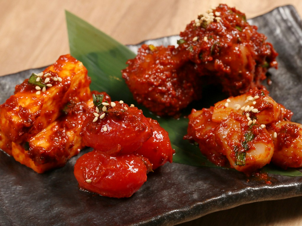 この店ならではの自家製キムチ『かりん特製キムチ』