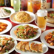 コースで一番安い4980円のコースでも料理とドリンク合わせて全93品が食べ飲み放題という充実の内容。コースの内容にも価格にも、そしてお腹にも満足すること間違いなし。クーポン利用でさらにお得に！

