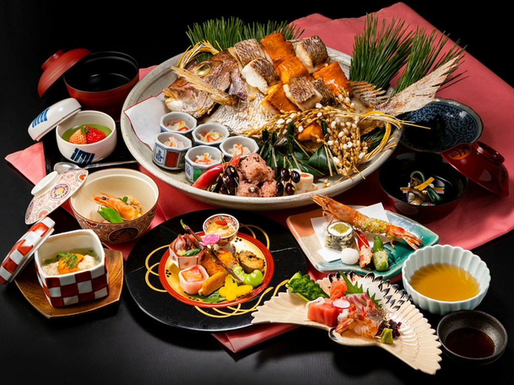 「特別な日」に相応しい、縁起の良い食材を使用した懐石を用意