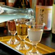 約20種類の日本酒を常備
