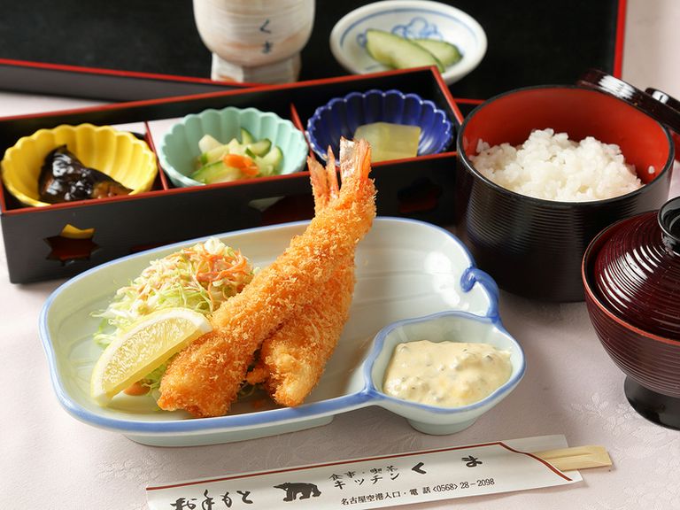 天然車海老の海老フライ定食