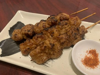 白もつの串焼き1本