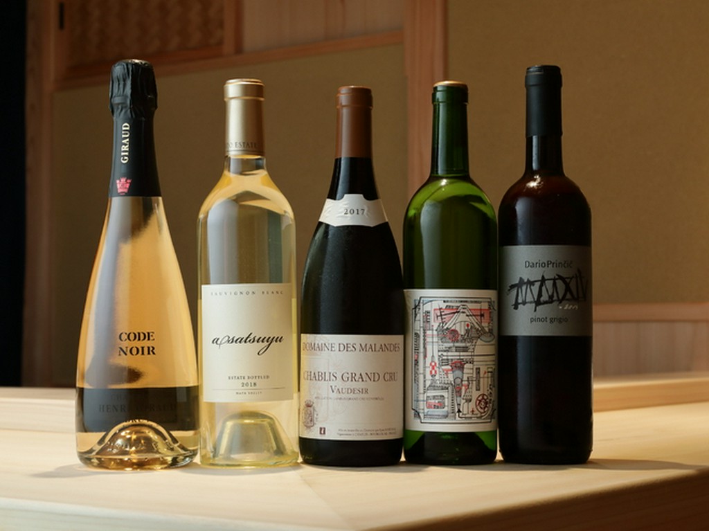 ワインと寿司という新しいマリアージュが新鮮