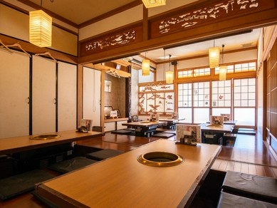 落ち着いた雰囲気。日本家屋をリノベーションした一軒家焼肉店