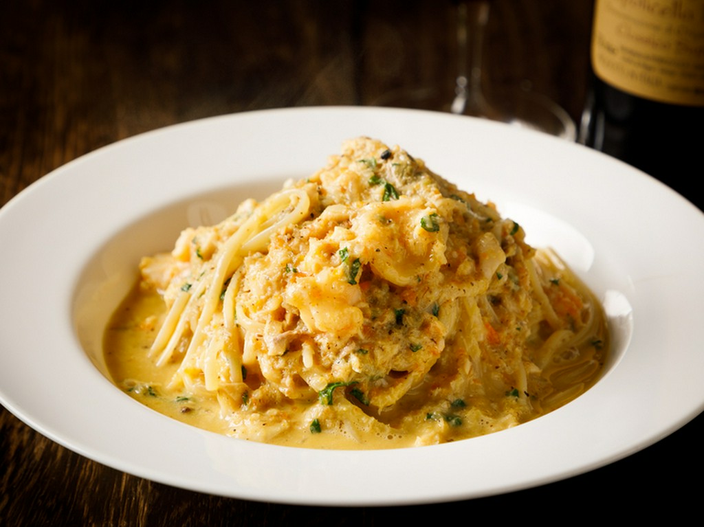 エビのプリプリ食感×あっさりなのに奥深い魚介の旨み『魚介のカルボナーラ～リボルノ風～ 』