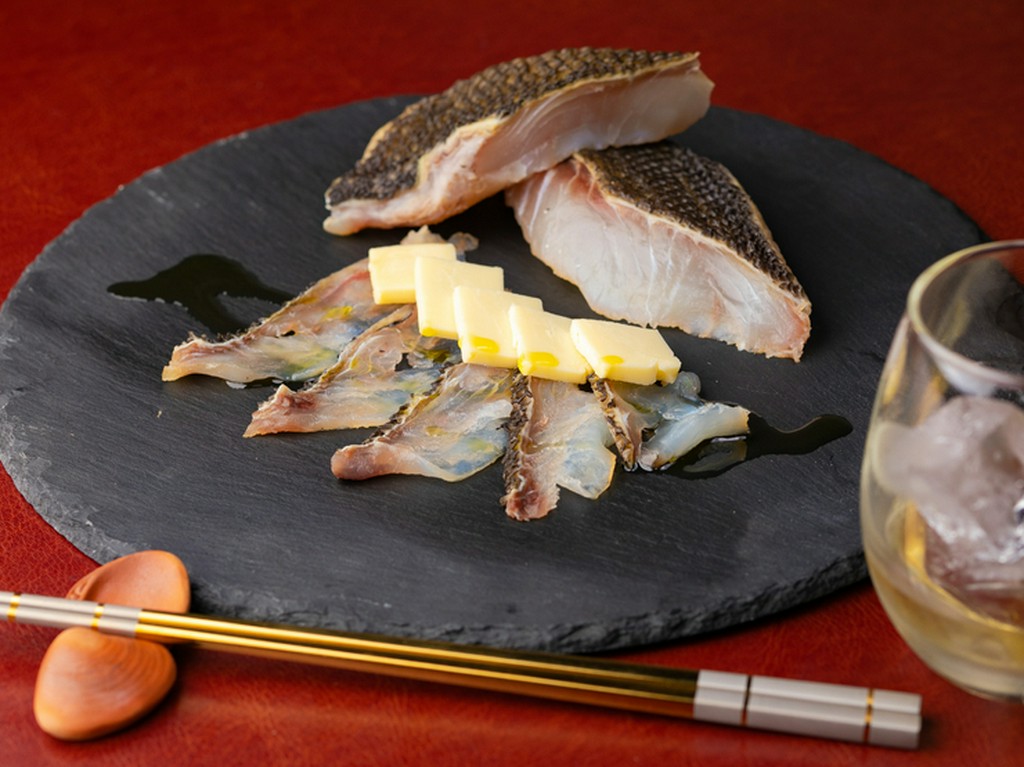 五島列島産の尾長メジナを生ハム仕立てにした『鮮魚の生ハム』