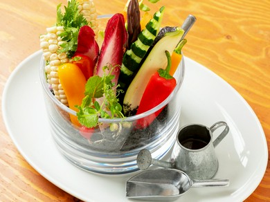 野菜ソムリエが推奨する旬のお野菜たちで奏でるシーザーサラダ