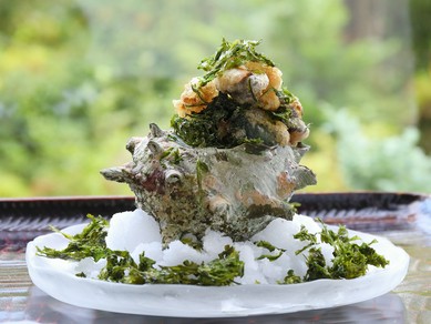 さざえの揚げ物