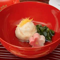 【煮物】牡蠣味噌入り海老芋饅頭