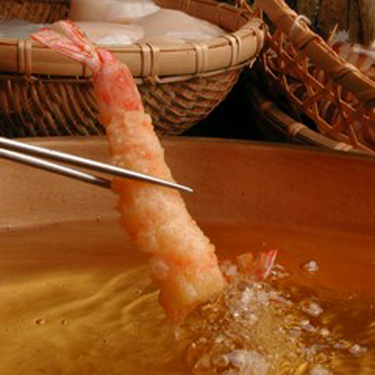 こだわりの素材を使用している【ひなた】の串揚げ。