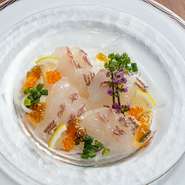 海鮮のカルパッチョ