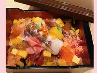 ばらちらし、茶碗蒸し、汁物
