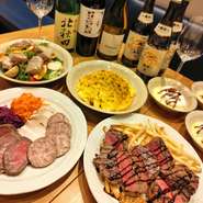 ・3営業日前までのご予約制、4名様から承ります。
・２～2.5時間飲み放題付きの大皿取り分けコース料理で5000円、6000円、8000円の3種類から選べます。

※詳細はトップ画面お知らせボードでご確認ください。
