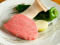肉のおいしさを改めて実感。やわらかな食感の中に、肉の旨みがしっかりと感じられる『黒毛和牛』