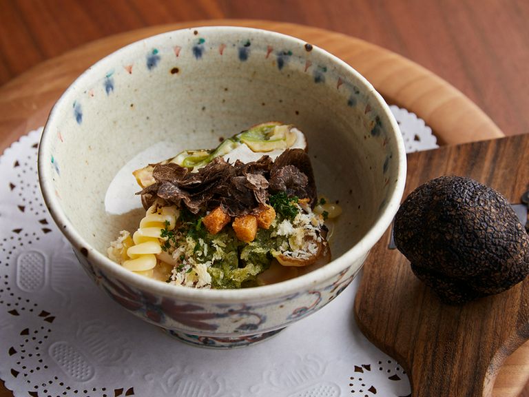 意外性の高さと新鮮な驚きと『はまぐりとしいたけのお好み焼き』