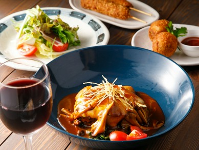 落ち着ける店内で