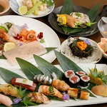 鮨乃悠家ディナー限定の一番良いコース料理店になります。
