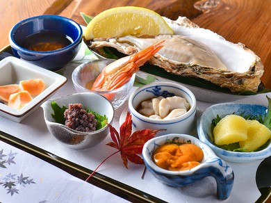 珍味から高級海鮮まで、北海道産の旬食材のおいしさが詰まった『前菜』