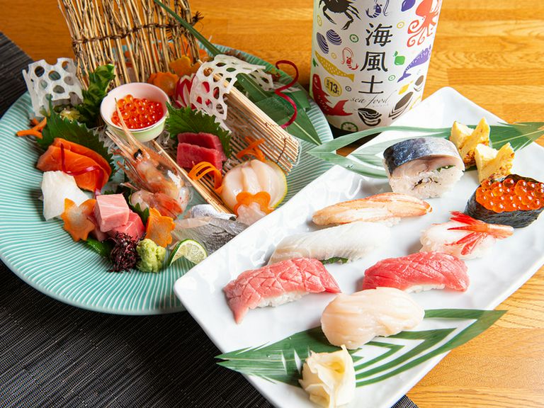 和食料理人の技の粋『刺身の盛り合わせ』『寿司』