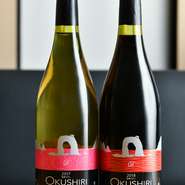 お酒も食材同様、森町のかぼちゃ焼酎「オニウシ」や、厚沢部町の芋焼酎「喜多里」をはじめ、画像の奥尻ワインなど、道内のものを積極的にラインナップ。今後は日本酒も道南のものを増やす予定だそうです。
