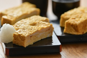 【蕎麦と料理　瀬口】の看板メニュー『出汁巻玉子』