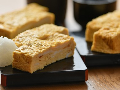 【蕎麦と料理　瀬口】の看板メニュー『出汁巻玉子』