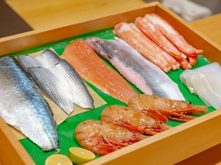 地産地消をモットーに、北海道でとれた魚や米を積極的に使用