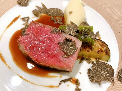 平取和牛サーロイン炭火焼き