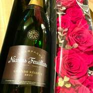 ニコラフィアットとプリザーブドフラワー薔薇のセット