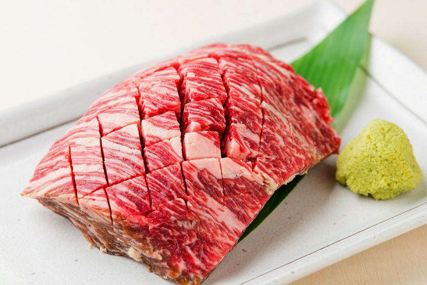 わさび添えサガリステーキ