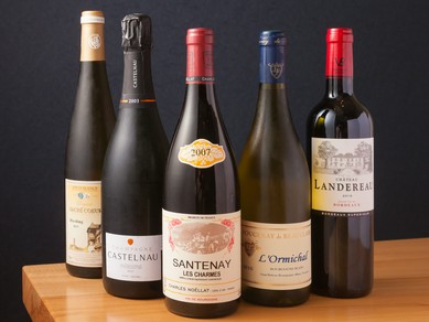 ソムリエが仕入れる厳選ワイン