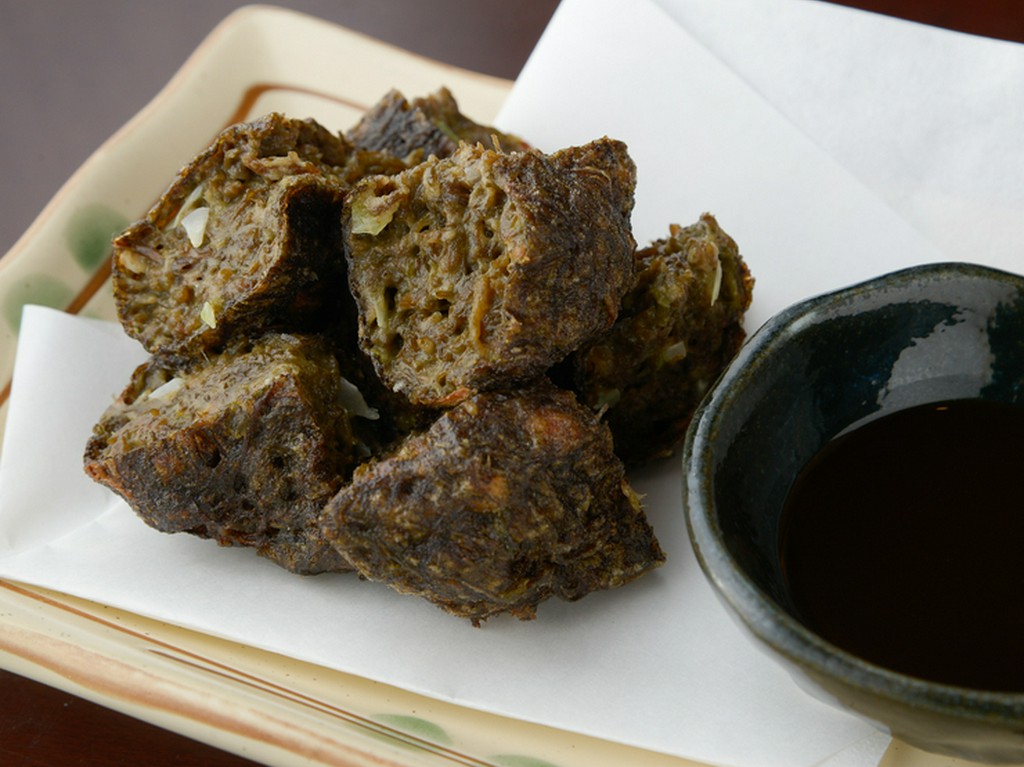 リピーター客が必ず注文する『もずくの天ぷら』