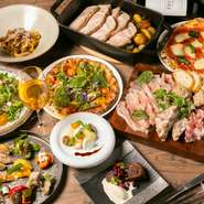 イタリア料理、フランス料理、和食と異なるフィールドで活躍してきた料理人たちが、それぞれのジャンルの技を集結。地元産の食材をふんだんに用い、京都ならではの逸品に仕立て、ゲストのもとへ届けてくれます。