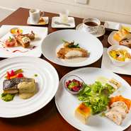 お魚もお肉も両方楽しめるコース。
ちょと特別な時にもおすすめです。
