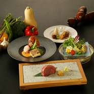 オマールテールにお魚・お肉とお楽しみ頂ける贅沢なランチ