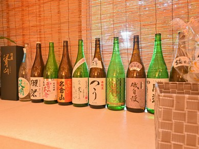 日本酒も多数用意
