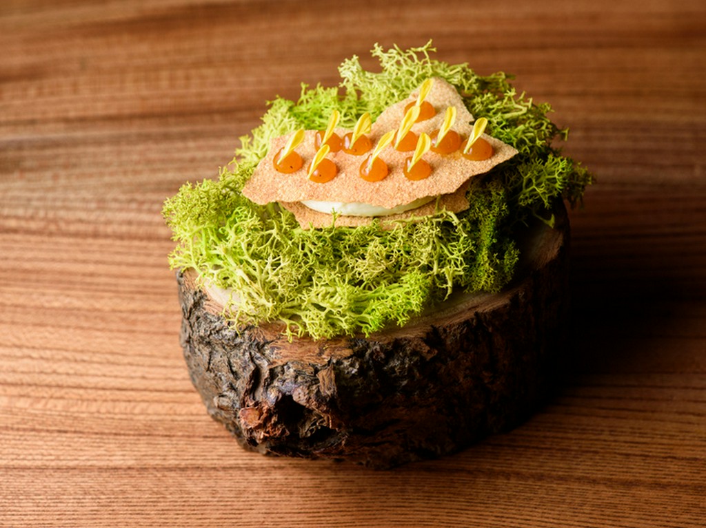 梅ジャムのアクセントが爽やかな『パーネカラサウとゴルゴンゾーラムース』