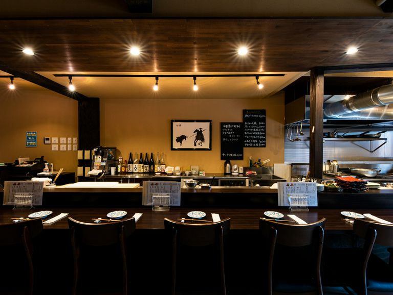 店内 カウンター席