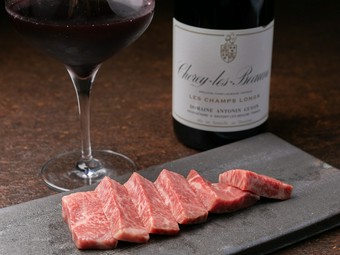 赤ワインとのマリアージュが絶品『松阪牛イチボ』