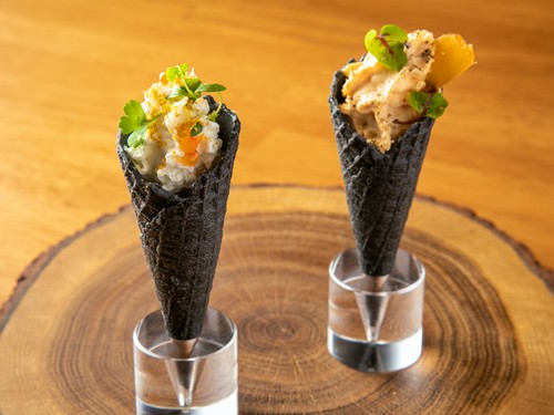 シェフの遊び心が詰まった、愛らしい見た目のアミューズ