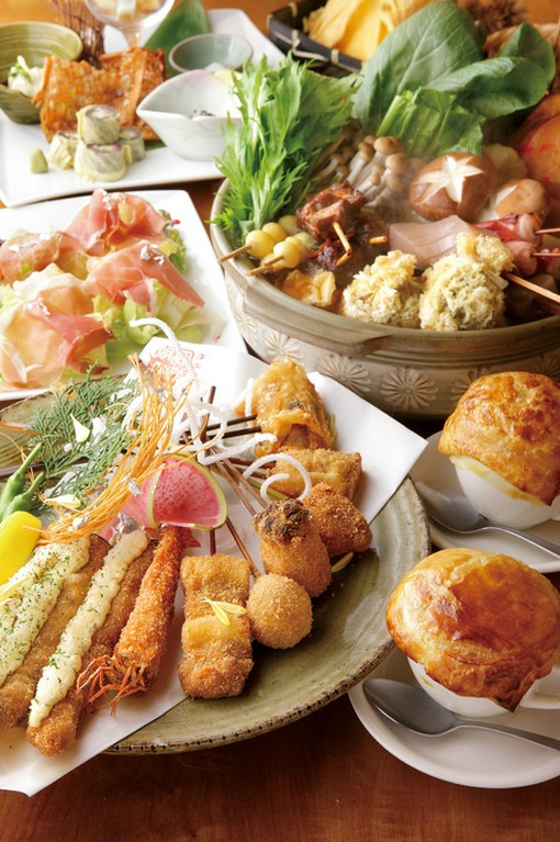 串揚げやお鍋など様々なコースをご用意