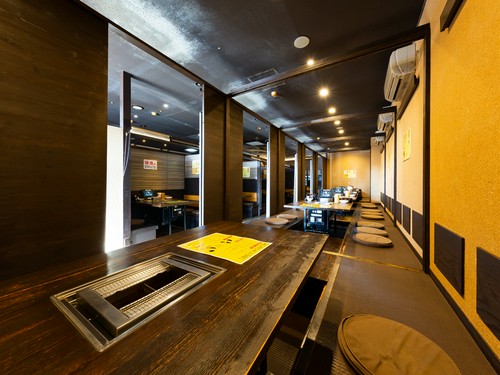 壁は取り外し可能なので、人数に合わせて調整してくれる