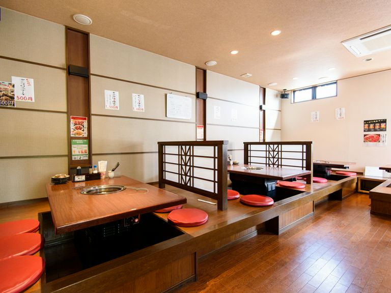 掘りごたつ席はファミリー利用にもオススメ