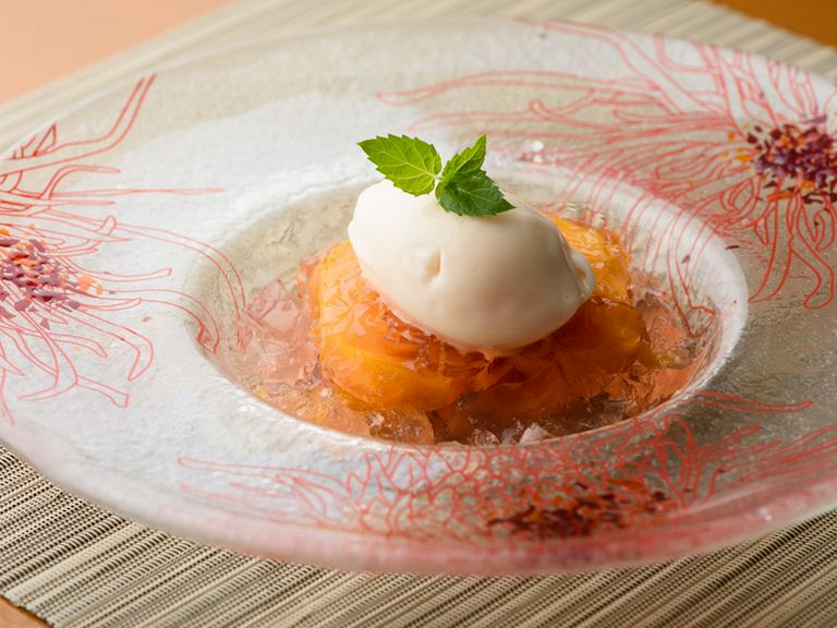 『白桃とアイス』のも評判のおいしさ