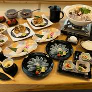 ※季節や仕入れ状況・または人数によって料理の内容が変わります。
※記載の金額は全て税込み価格となっております。